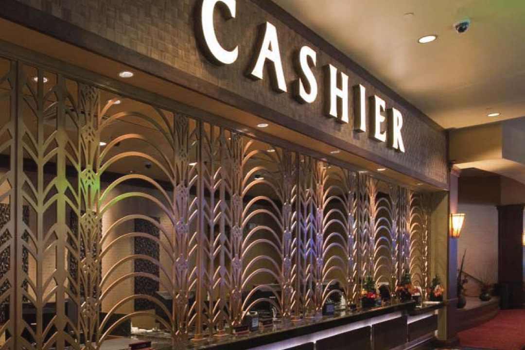cashier cage at choctaw nation casino and restaurant