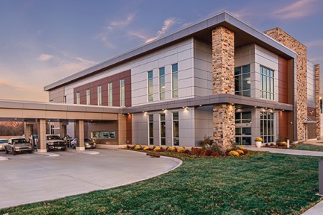 The Chickasaw Nation 24-hour pharmacy exterior with drive through